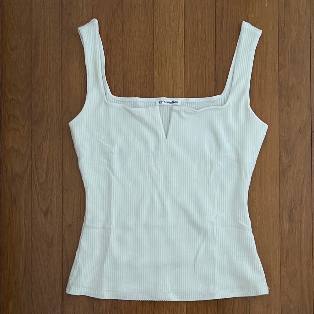 Reformation Ribbed Tank Top